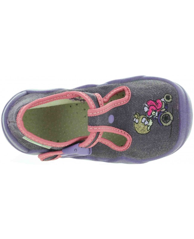 House shoes for a child from Europe in purple color 