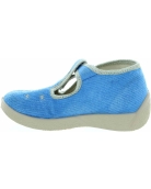 Natural steps girls blue orthopedic slippers with arches 