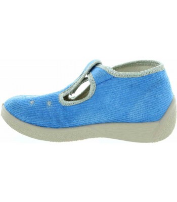 Toddler blue slippers with arches  
