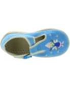 Natural steps girls blue orthopedic slippers with arches 