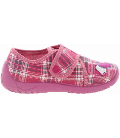 Foot correction pink canvas house shoes