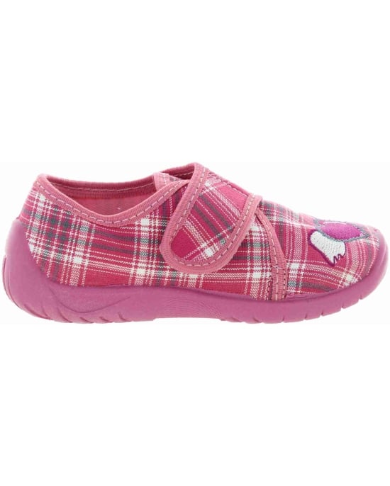 Foot correction pink canvas house shoes