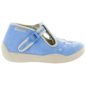 Toddler blue slippers with arches  