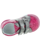 Pink walkers for girls with wide toe box and high instep
