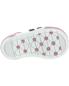 Pink walkers for girls with wide toe box and high instep