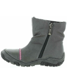 Winter gray snow boots for kids that are waterproof 