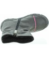 Winter gray snow boots for kids that are waterproof 