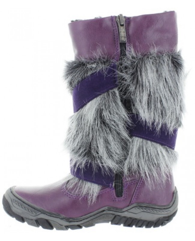 Boots made in Europe purple for snow 