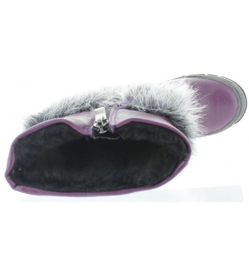 Boots made in Europe purple for snow 