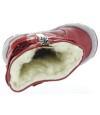 Soft sole baby winter red boots with wool that are waterproof form Europe