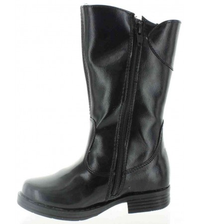 Waterproof snow black kids boot that are fashionable 