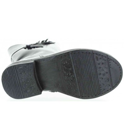 Waterproof snow black kids boot that are fashionable 