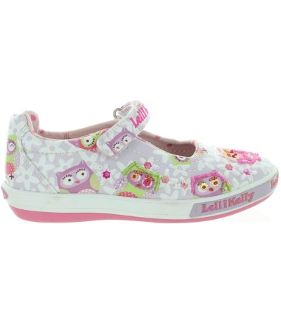 Sparkly shoes for girls in purple leather by Lelli Kelly