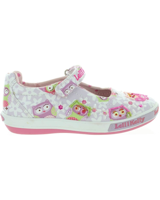 Sparkly shoes for girls in purple leather by Lelli Kelly