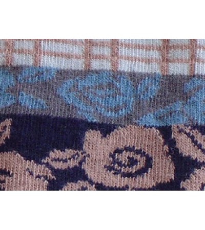 Tights for kids with blue colorful flowers soft quality