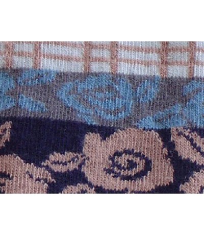 Soft quality tights for kids with blue flowers