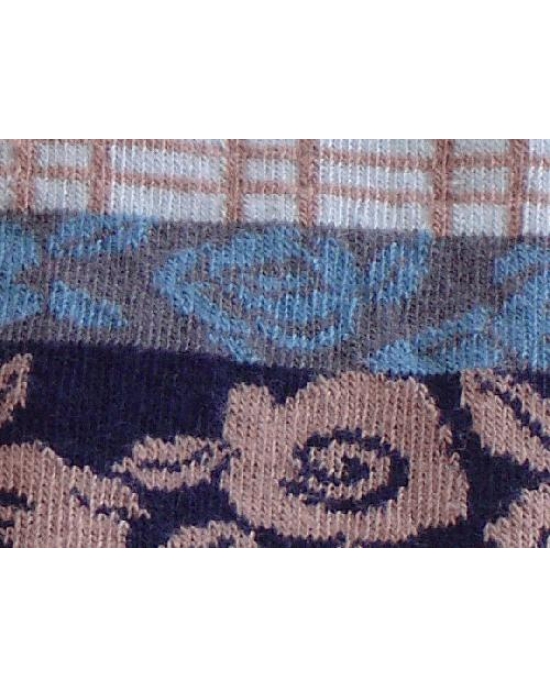 Soft quality tights for kids with blue flowers