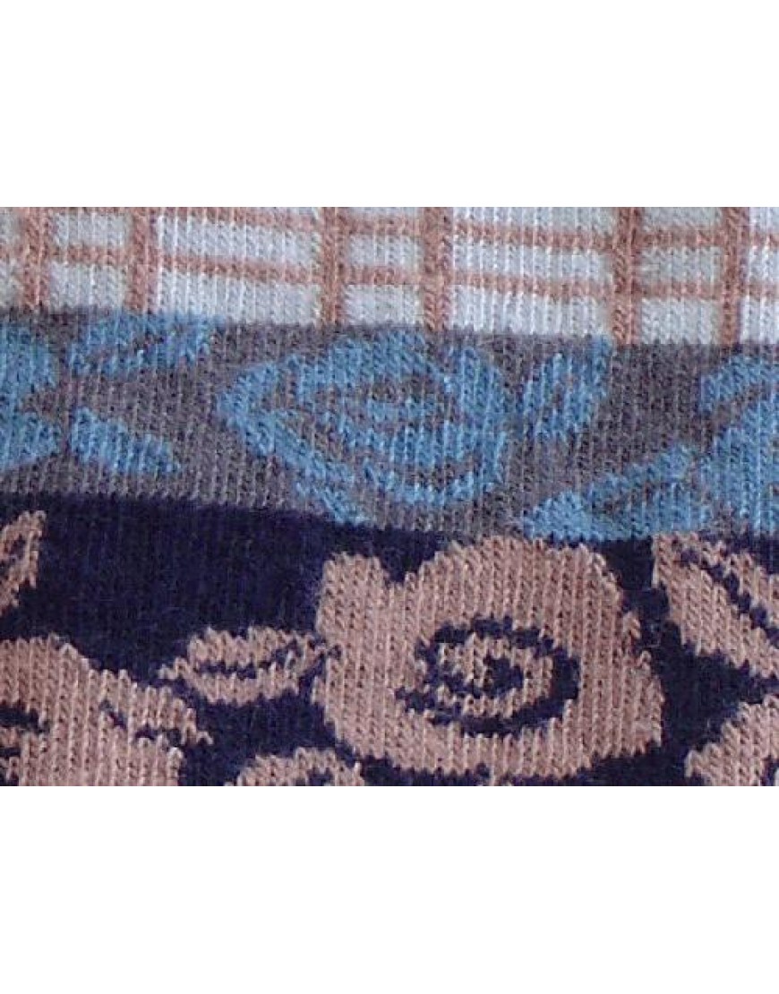 Soft quality tights for kids with blue flowers
