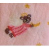 Bear decorative baby tights in pink color