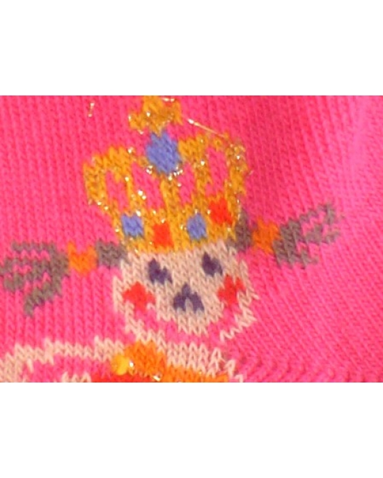 Fuchsia princess tights for a toddler 