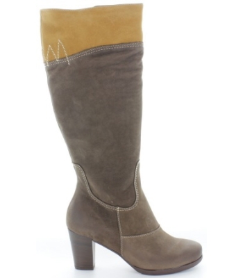 Snow boots brown leather made in Poland