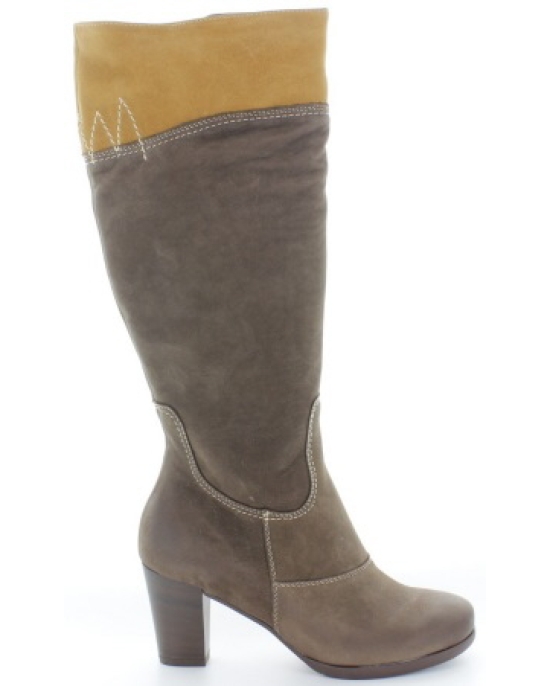 Snow boots brown leather made in Poland
