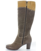 Snow boots brown leather made in Poland
