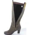 Snow boots brown leather made in Poland
