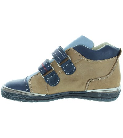 Leather ankle high tops for boys with support