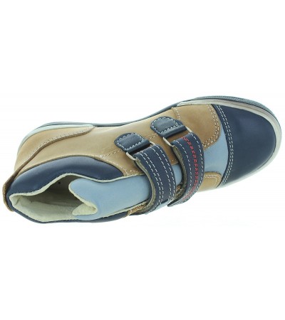 Leather ankle high tops for boys with support