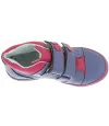 Purple ankle high girls boots with arches