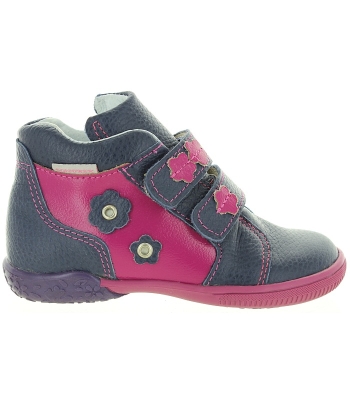 Genuine ortho girls soft leather boots for children