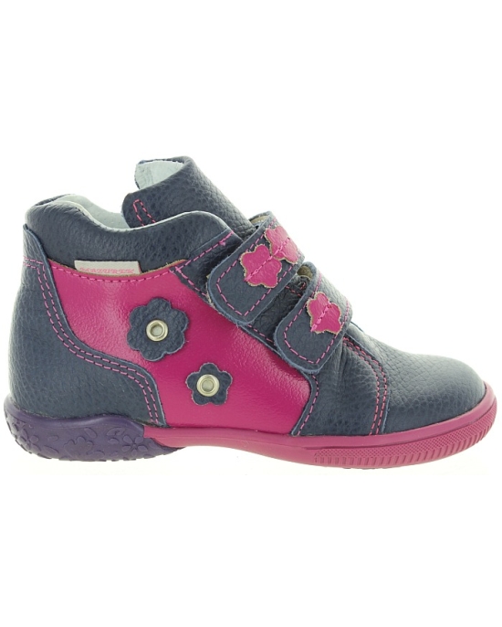 Genuine ortho girls soft leather boots for children