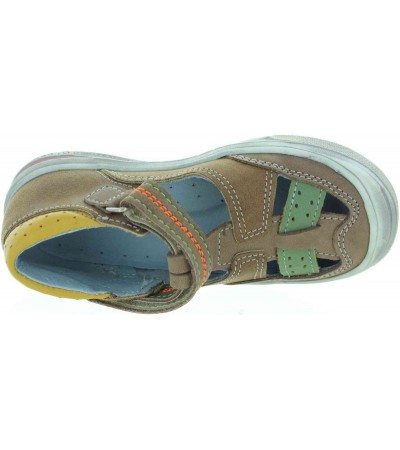 Closed toe boys sandals that are ankle high