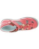 Closed toe sandals high tops in orange girls 