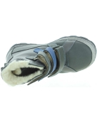 Alleviated ankles pronation winter boots for boys in gray leather 