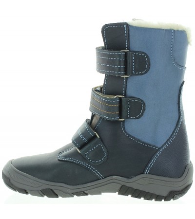 Corrective leather snow boots with support