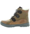 Brown snow boots with high arches