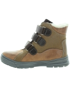 Brown snow boots with high arches