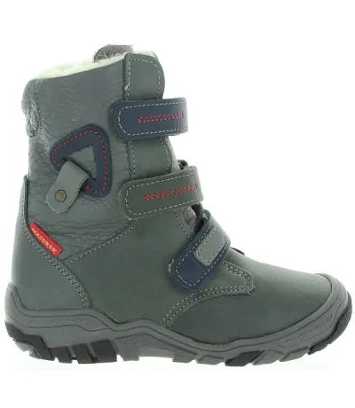 Light weight leather snow boots for kids 