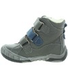 Healthy kids gray leather boots for winter with support