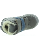 Healthy kids gray leather boots for winter with support