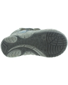 Healthy kids gray leather boots for winter with support