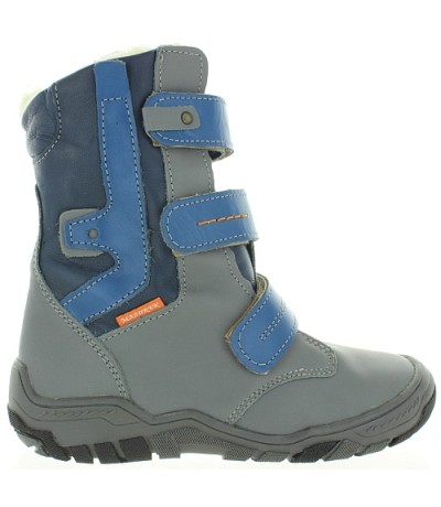 Gray waterproof snow boots for boys that are weightless
