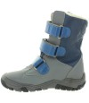 Gray waterproof snow boots for boys that are weightless