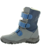 Gray waterproof snow boots for boys that are weightless
