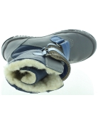 Gray waterproof snow boots for boys that are weightless