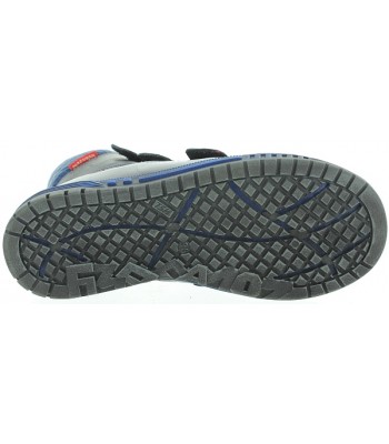 Boots with support in black leather for boy