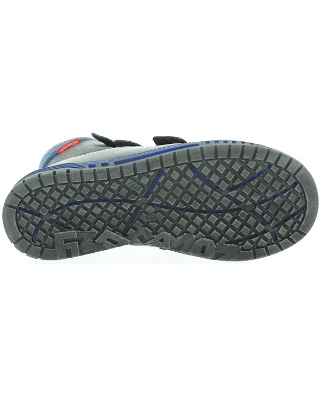 Boots with support in black leather for boy