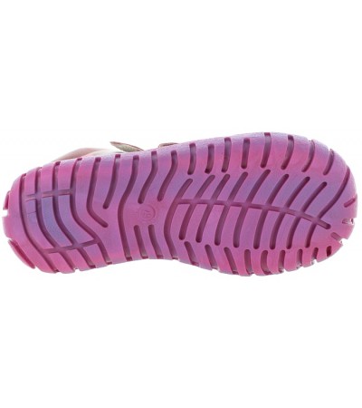 Leather waterproof snow boots for a girl